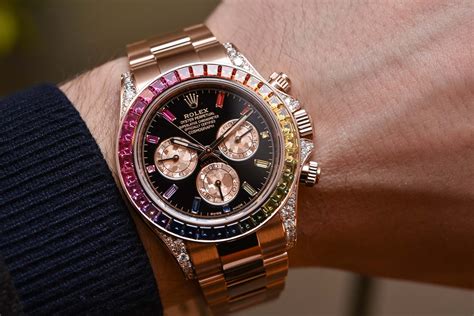 rolex daytona rainbow rose gold replica|rolex daytona rainbow everose gold.